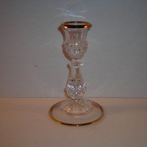Longchamp France lead crystal CANDLESTICK